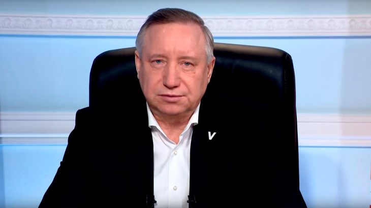 Вместо прямой линии с Бегловым зрителям показывают плашку с заставкой