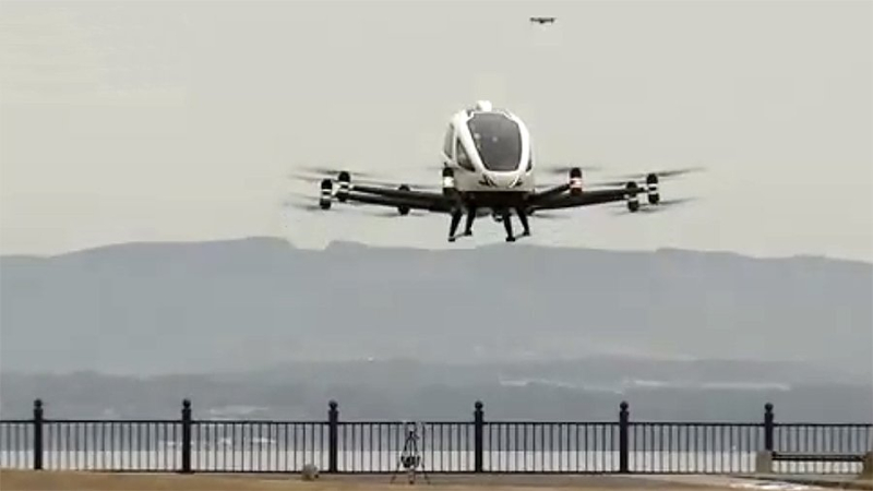 В Японии прошли испытания первого летающего автомобиля