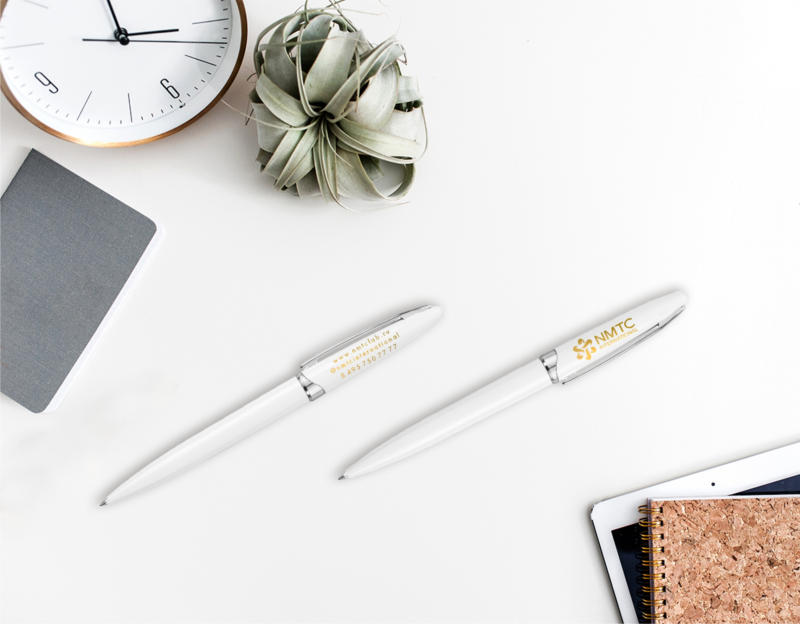 Ручки с логотипом от компании Бизон: как продвигать бизнес с помощью печати на ручках