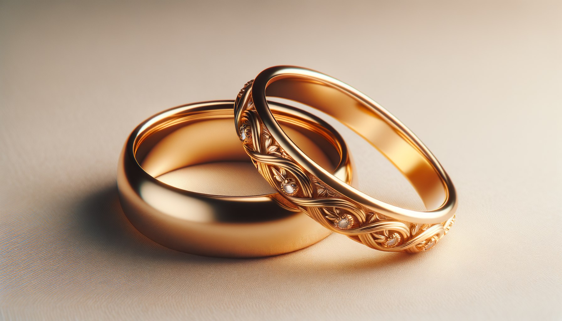 Обручальные кольца из комбинированного золота