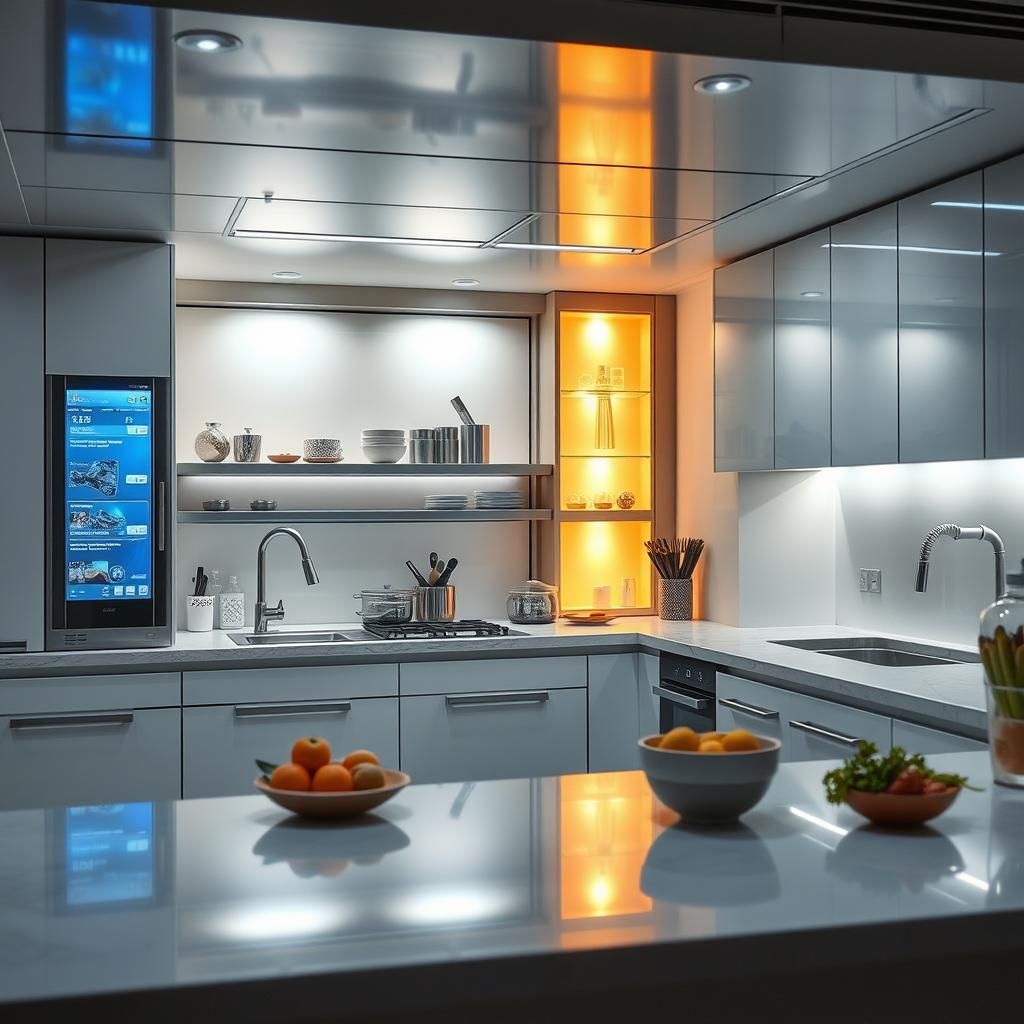 Кухни в стиле хай-тек: современный дизайн и функциональность