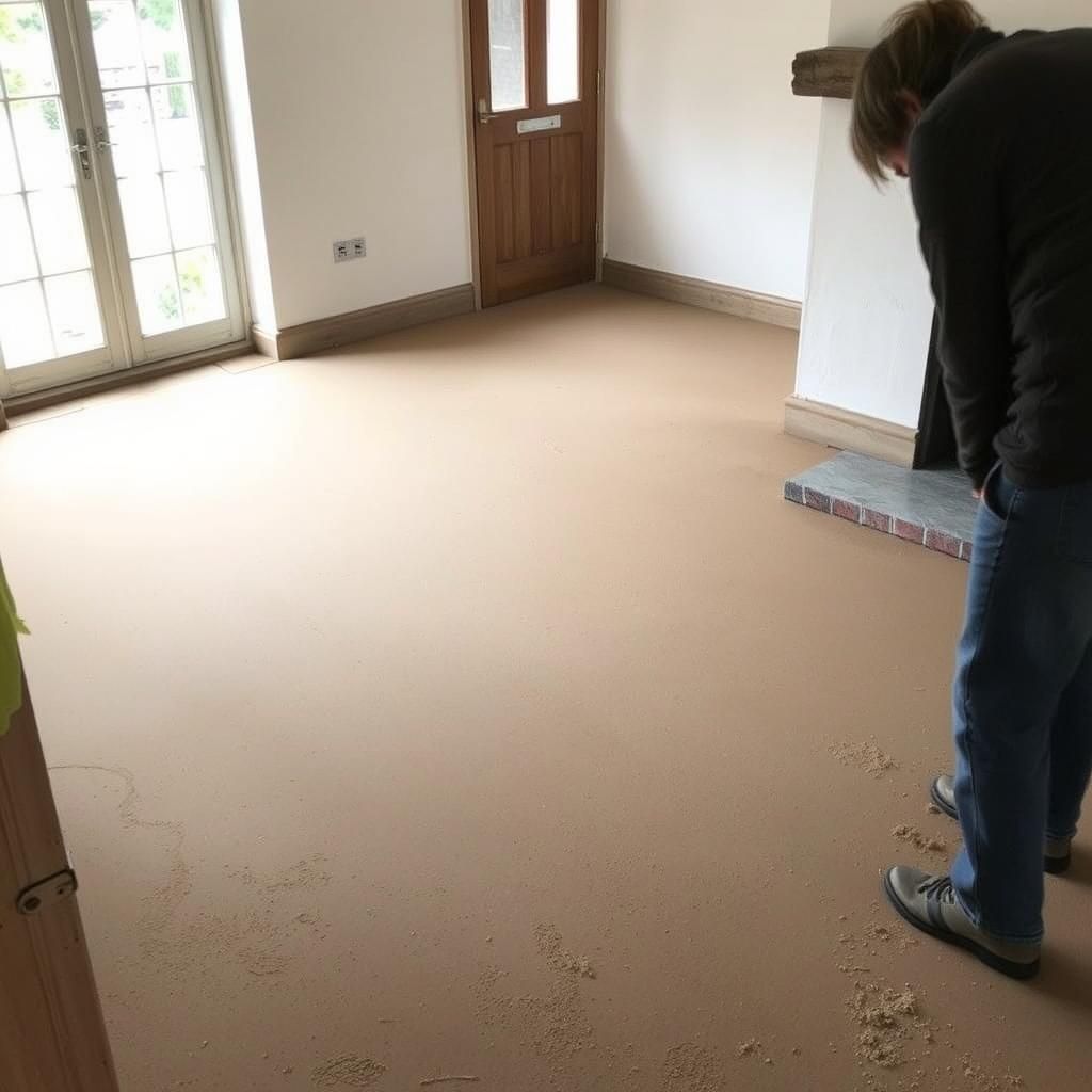 Полусухая стяжка пола в коттедже: этапы работы